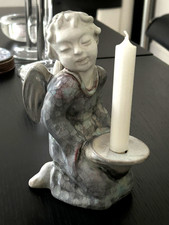 Michael Andersen Bornholm kniender Engel Skandinavische Keramik Kerzenhalter