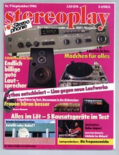 Stereoplay 1986-9 Micro SX 555,Thorens TD 321 Fantasy,Braun R 2, NAD 7155