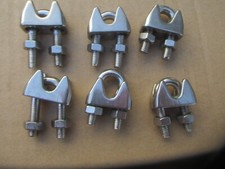 6 Stück Drahtseilklemme Edelstahl Ø 6 mm Edelstahl  A4 / Aktion Holzreg9