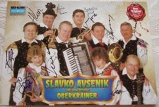 Autogrammkarte Slavko Avsenik und seine Original Oberkrainer mit Unterschriften