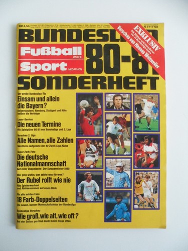 Sonderheft bundesliga 81 - sonderheft, 80/81