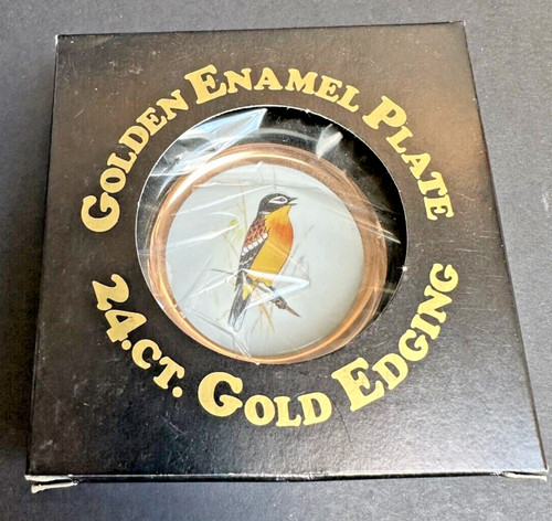 Golden enamel plate gold - plate,