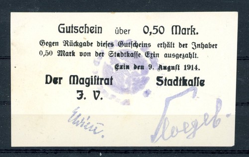Exin mark notgeld - mark,