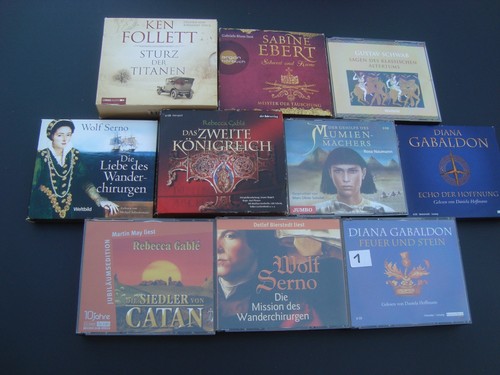 10x hörbücher box - box, cd