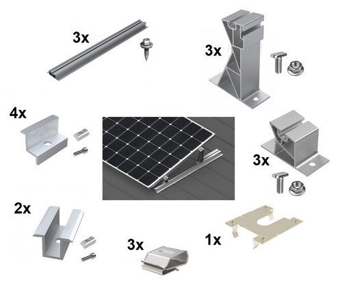 Montage set solar - montage, module