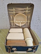 Alter Picknick Koffer Vintage Retro aus den 50er/60 er Jahren