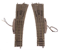 Fleischmann H0 6140 L/R el. Weichenpaar Profi-Gleis - ZYAI/3213