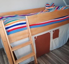 Halbhochbett KIM von Relita, buche massiv, naturfarben, neuwertig