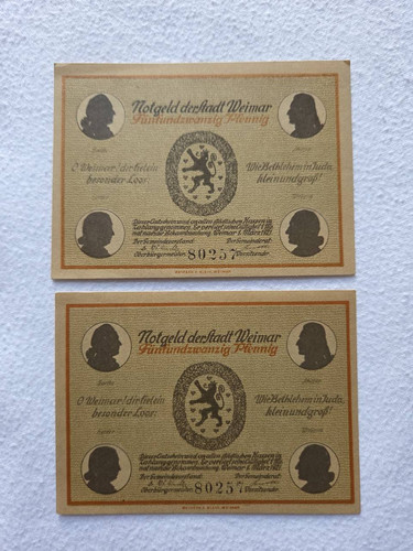 Notgeld 1921 stadt - notgeld,