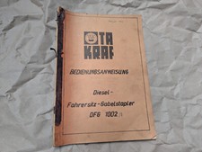 DDR Gabelstapler Bedienungsanleitung Handbuch VTA Takraf Stapler DFG 1002 / 1