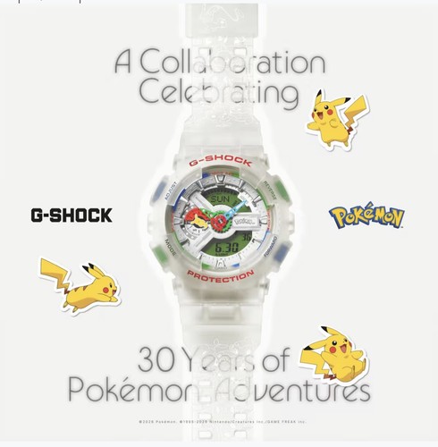 Casio shock pokémon 30th - casio,