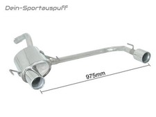 Ragazzon Duplex Sportauspuff Alfa Romeo 147 Facelift Bj.04-06 je 102mm gerollt
