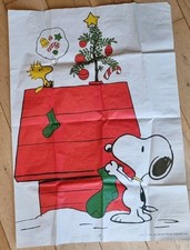 Vintage Snoopy Poster Weihnachten Peanuts Charles Schulz 19,5 x 27 Zoll Original 