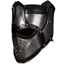 Helm 18 Gauge Stahl Mittelalter Kaldor verdunkelt Fantasy Helm Halloween Gesc...
