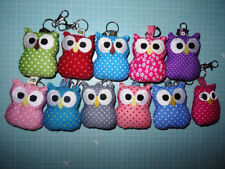 großer Schlüsselanhänger Name möglich Glücksbringer Eule UHU Farbwahl Handmade