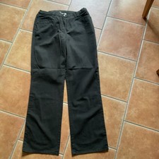 C&A Canda Damen Stoff-Hose Gr.46 schwarz Jeansstil 98% Baumwolle