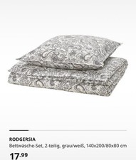 IKEA RODGERSIA Bettwäsche Set, Bettbezug 140x200 Cm
