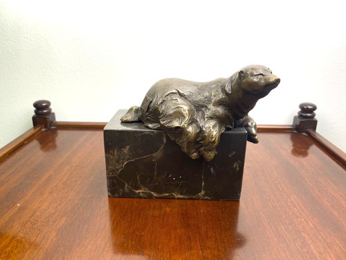 Bronze skulptur bär - bär, auf
