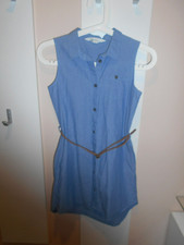 Mädchen Kleid mit Gürtel 