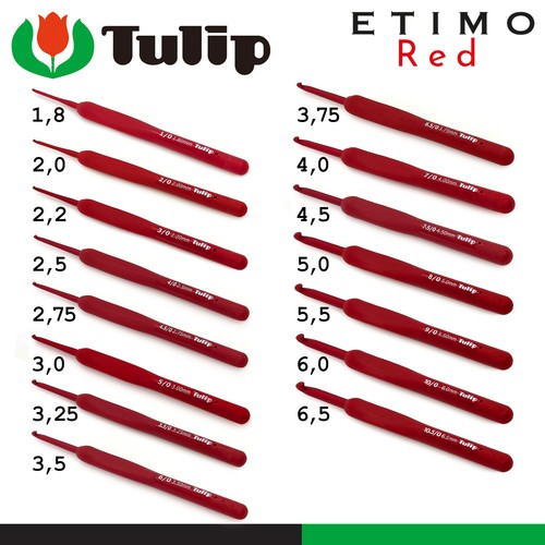 Tulip etimo red - etimo, häkelnadel