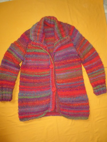 Strickjacke handgestrickt
