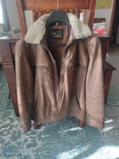 Lederjacke Flieger Stil Mit Fellkragen Für Damen