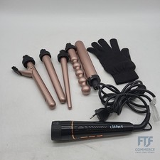 Lockenstab Set 5in1 Keramik 09-32mm Lockenwickler Wellen mit Handschuh 2m Kabel