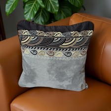 BASSETTI Kissenhülle 40x40 VERONA G1 Grau KEDER DEKO Kissen Hülle Bezug Bunt Neu