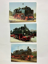 AK 3 Postkarten Deutsche Reichsbahn DDR Baureihe 62, 93, 98  ungel.