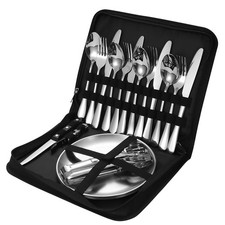 Campingbesteck 20Pcs/Set Picknick Geschirr Tragbares Geschirr Für 4 Personen
