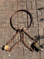 Original Schiffsankerketten alte Eisen Stahlkette Rostig Gartendeko