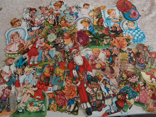 Konvolut glanzbilder oblaten - konvolut,