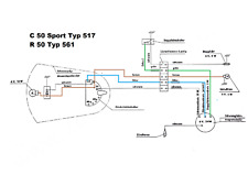 Kabelbaum für Zündapp R50 C50 