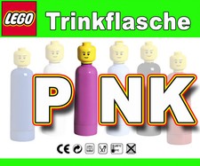 LEGO Trinkflasche 0,4 Liter Flasche * PINK * Drinking Bottle Schule school safe