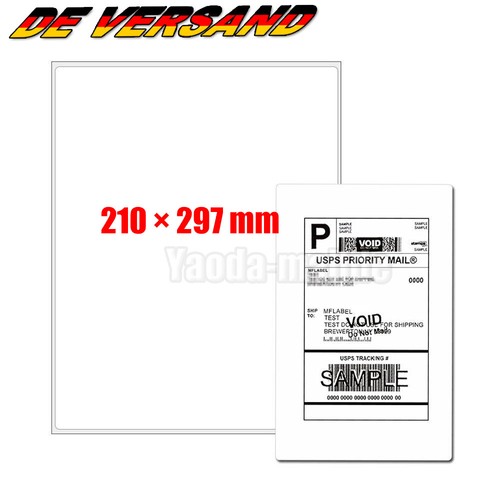 1000 blatt etiketten din - 1000,