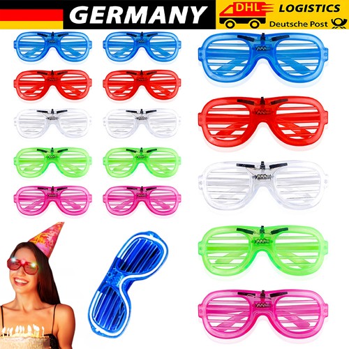 15stk led partybrille farben - led, 5