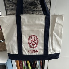 Shopper CIDER Weiß Blau