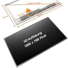 15,6" LED Display matt passend