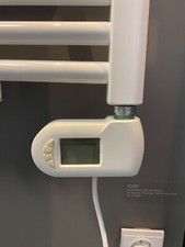 Heizstab elektrisch E700W für Badheizkörper mit digitalem Thermostat in Weiß