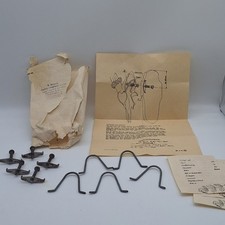 5x DDR Gehörnklammern, Gehörnbefestigung,Rehwild, Jagd 