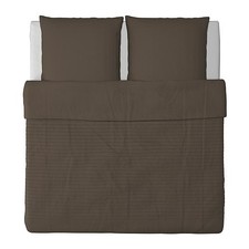 Ikea ALVINE STRÅ Bettwäscheset, 3-teilig, braun 240x220/2x80x80 NEU OVP !!!!