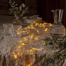 Deko Lichterkette Silberdraht Lichterbouquet Lichtbündel 10 Drähte 125LED Trafo