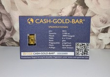 CASH-GOLD-BAR 2012 1/100 OZ
