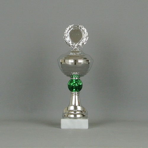 Pokal silber grün - pokal,
