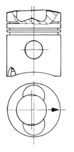 Kolben kolbenschmidt 93741600 - kolben,