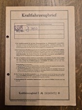 Kfz-Brief Ford Taunus 17 M - P