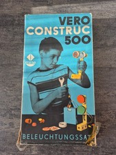 DDR Vero Construc 500 Beleuchtungssatz Baukasten Holzspielzeug OVP komplett