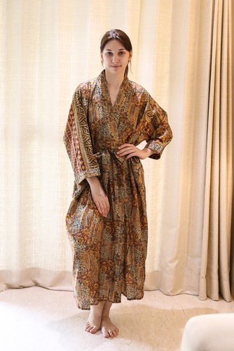 Reine seide beige - seide, kimono