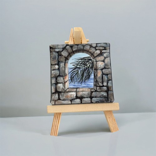 Mini leinwandbild 7x7cm - mini,