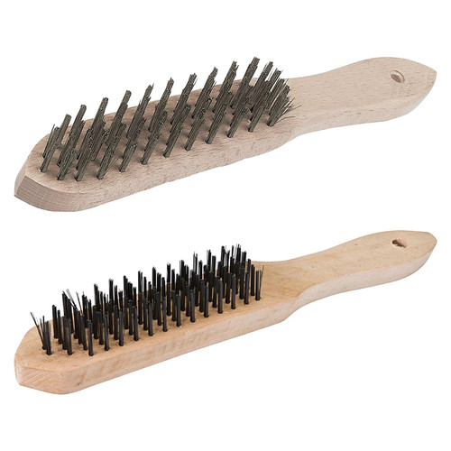 Drahtbürste reihig rost - 3x,